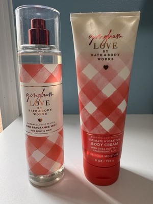 Bath & Body Works GINGHAM LOVE Fine Fragrance Body Mist and Body Cream