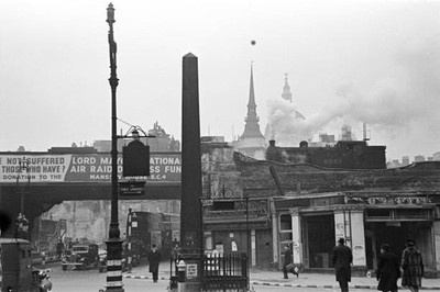 Blackfriars Bridge London 22nd February 1942 Historic 1940s Old Photo