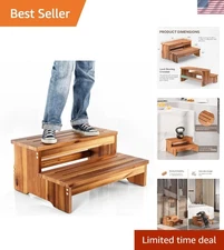 Compact 25" Two-Step Stool with Slip-Resistant Design - 500 Lb Capacity