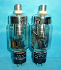 2 Chatham Electronics JAN-CAHG-3B28 Half Wave Rectifier Tubes