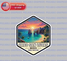 Cabo San Lucas Mexico Country Bumper Vinyl Decal Sticker Souvenir Travel Map C