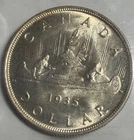 1935 CANADA SILVER DOLLAR ICCS CERTIFIED XFZ 139 MS64 XX Stamped various