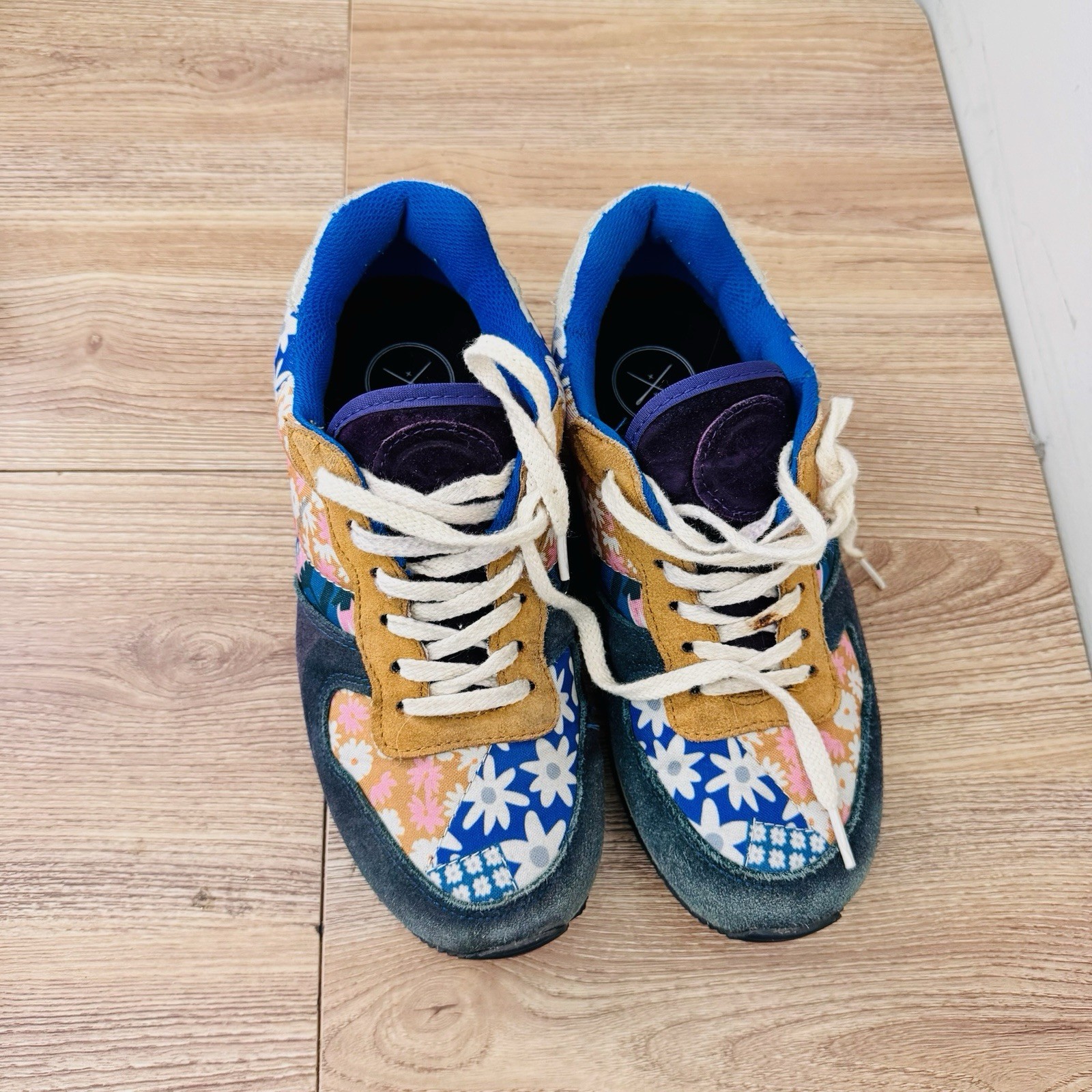 Inkkas Hendrix Blue And Orange Patchwork Jogger S… - image 9