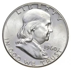 Choice Unc 1960 P Franklin Half Dollar Gem BU From Original Roll *7442