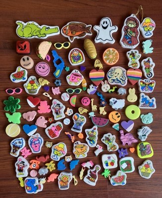 HUGE Vintage Eraser Lot Russ Lisa Frank Boys Girls 90s 80s Halloween Neon