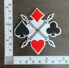 Playing Cards Suits Embroidered Iron On Patch