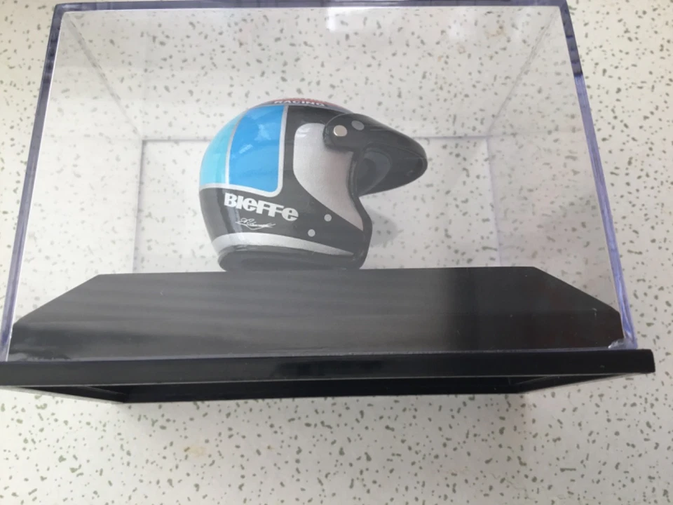A NANNINI 1996 DRIVERS HELMET Miniature F1 CASED MODEL MINICHAMPS 1:8 New - Image 2 of 4