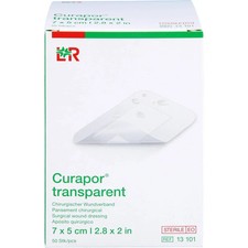 Curapor Wundverband Steril Transparent 5x7 cm...