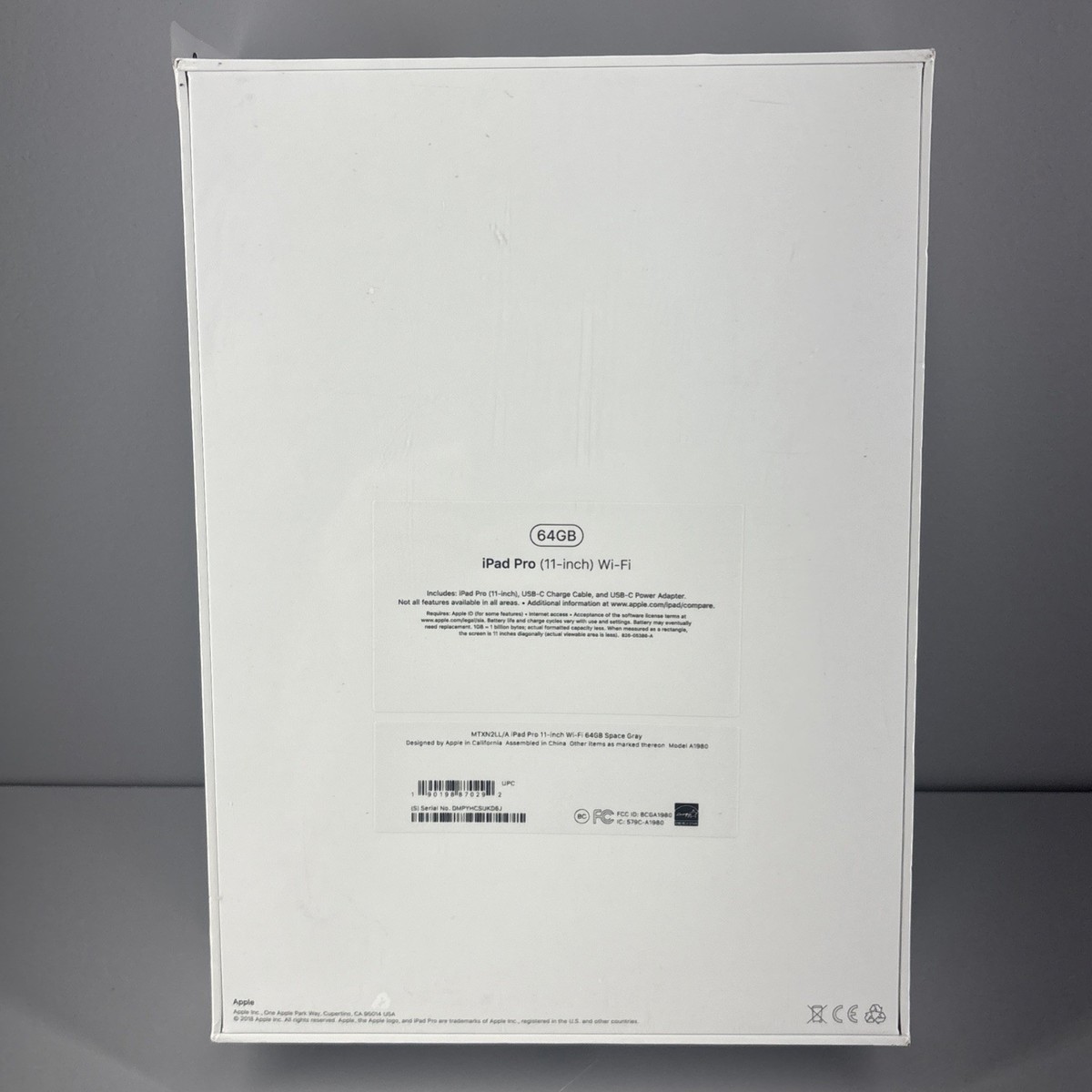 Apple iPad Pro 11-inch A1980 64 GB, Wi-Fi, 11 in - Space