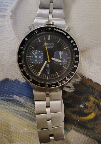 Vintage Bullhead Seiko Chronograph Automatic  Reference 6138-0040 Not Tested