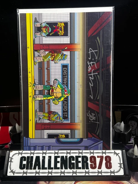 TMNT #1 Matthew Waite DOUBLE SIGNED Eastman VIRGIN w/ COA