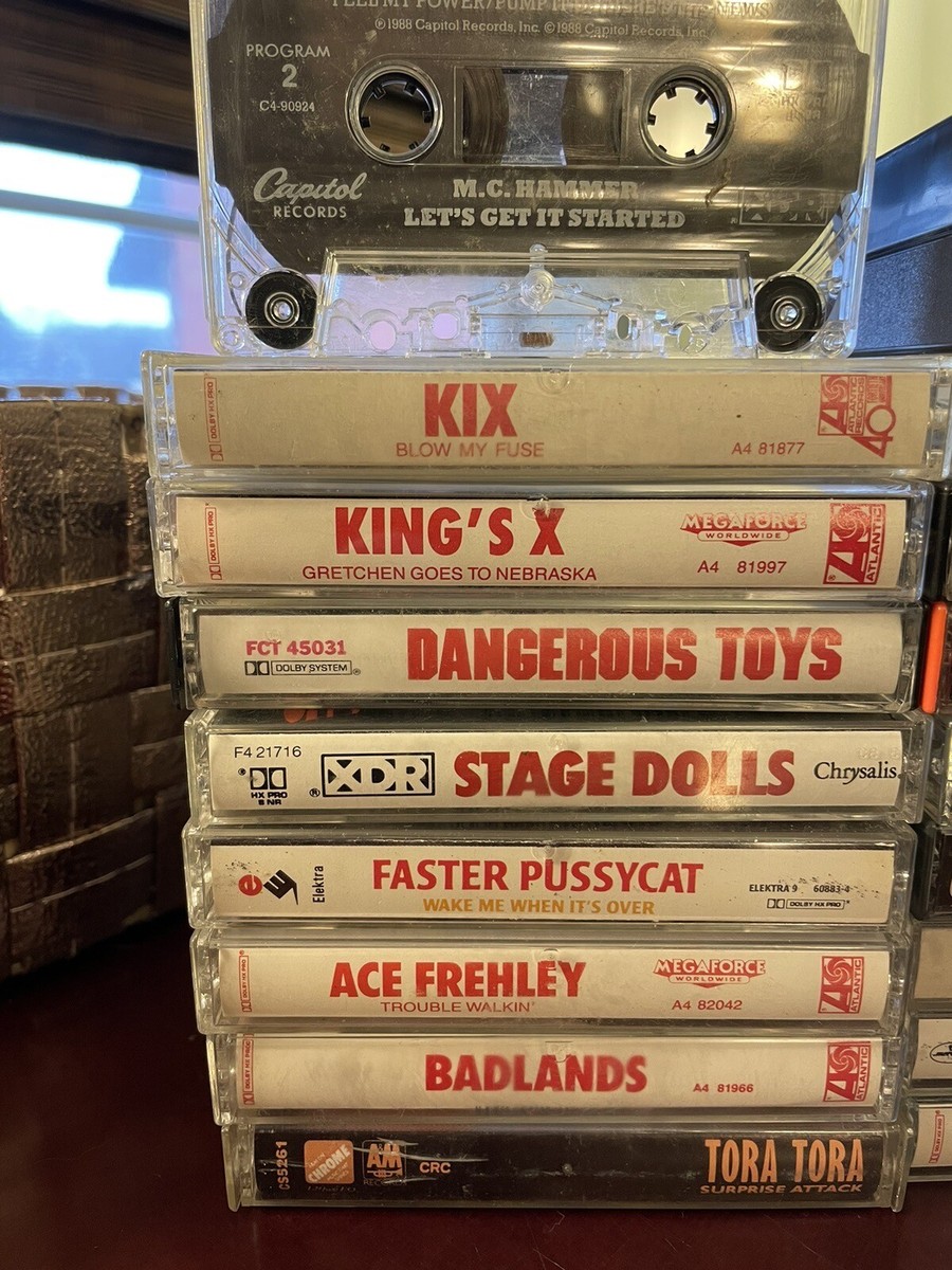Stack Of Cassette Tape 90s