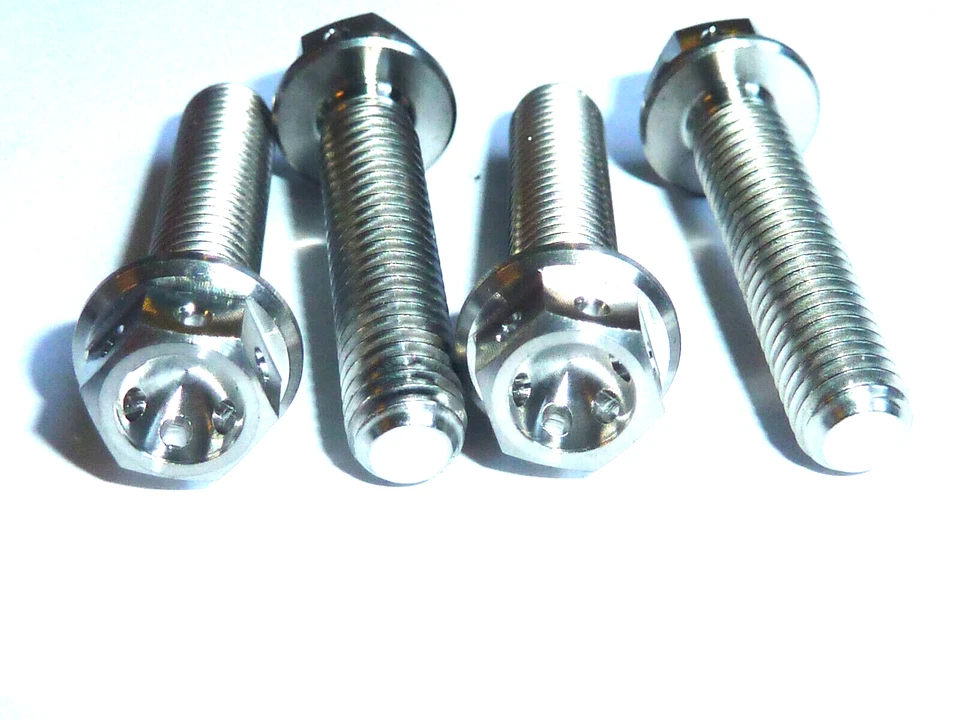 HONDA CT110 TRAIL 1980-1993 Titanium HANDLE BAR CLAMP BRACKET BOLTS 4 bolts race — 第 2/4 张图片