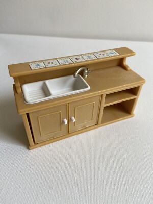 SYLVANIAN FAMILIES Calico Critters Kitchen Spares Kitchen Unit Cabinet Sink