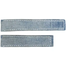 Tag Heuer Carrera 19mm Inlet 7"  Blue Denim Band Fits 19mm Deployment Buckle