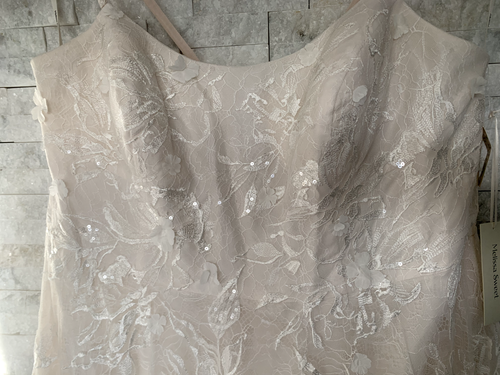 UK26/28 US24w MELISSA SWEET Tüll Spitze V-Back Spaghetti Riemen Hochzeitskleid - Bild 8 von 20