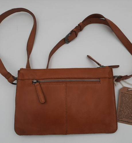 Cartera Bandolera Betta Wild West Los Angeles Nueva con Etiquetas en Cuero Hecho a Mano Color Tostado - Imagen 6 de 20