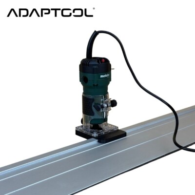 Metabo FM 500-6 Trimmfräse Führungsschiene Adapter auf Wolfcraft Führungsschiene