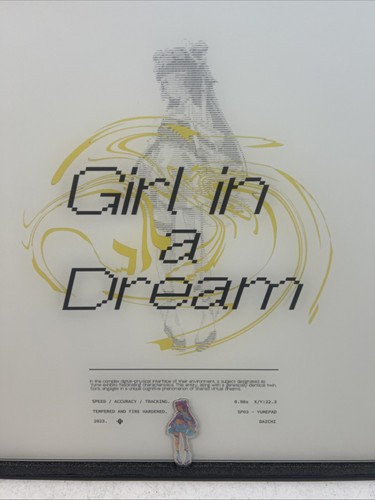 Skypad Limited Edition: Girl in a Dream XL glass mousepad - Bild 2 von 3