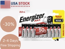 Energizer MAX AA Batteries (16 Pack), AA , Alkaline Batteries