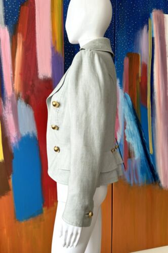 Vintage Christian Lacroix Haute Couture (Spring 1988) S jacket grey linen silk - Picture 8 of 24