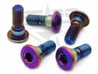 Rotor Bolt Brake Disc Bolt Screw Caliper Hex M8x1.25x23 Stainless Steel Rainbow
