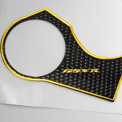 Handle Yoke Cover Triple-Tree Protector Pad For 2006-2023 Suzuki GSXR 600/750 – Black & Chrome Gold