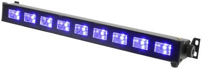 QTX UVB-9 ULTRAVIOLETT 3W HIGH OUTPUT LED LICHTLEISTE IDEAL FÜR VERANSTALTUNGEN/EVENTS/BÜHNE