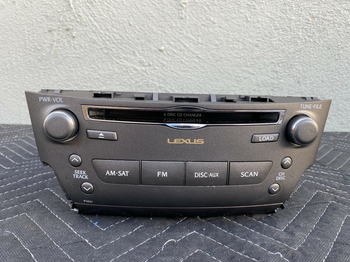 09-10 Lexus Is250 Is350 Am FM SAT AUX Radio 6 Disc CD Player OEM