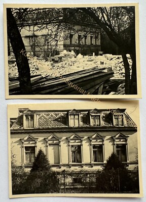 orig. Photo Werder Havel Potsdam Mittelmark around 1945 destruction ruins