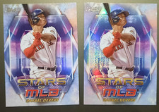 RAFAEL DEVERS-2023 TOPPS-STARS OF MLB BASE & CHROME REFRACTOR ⚾️ BASEBALL CARD