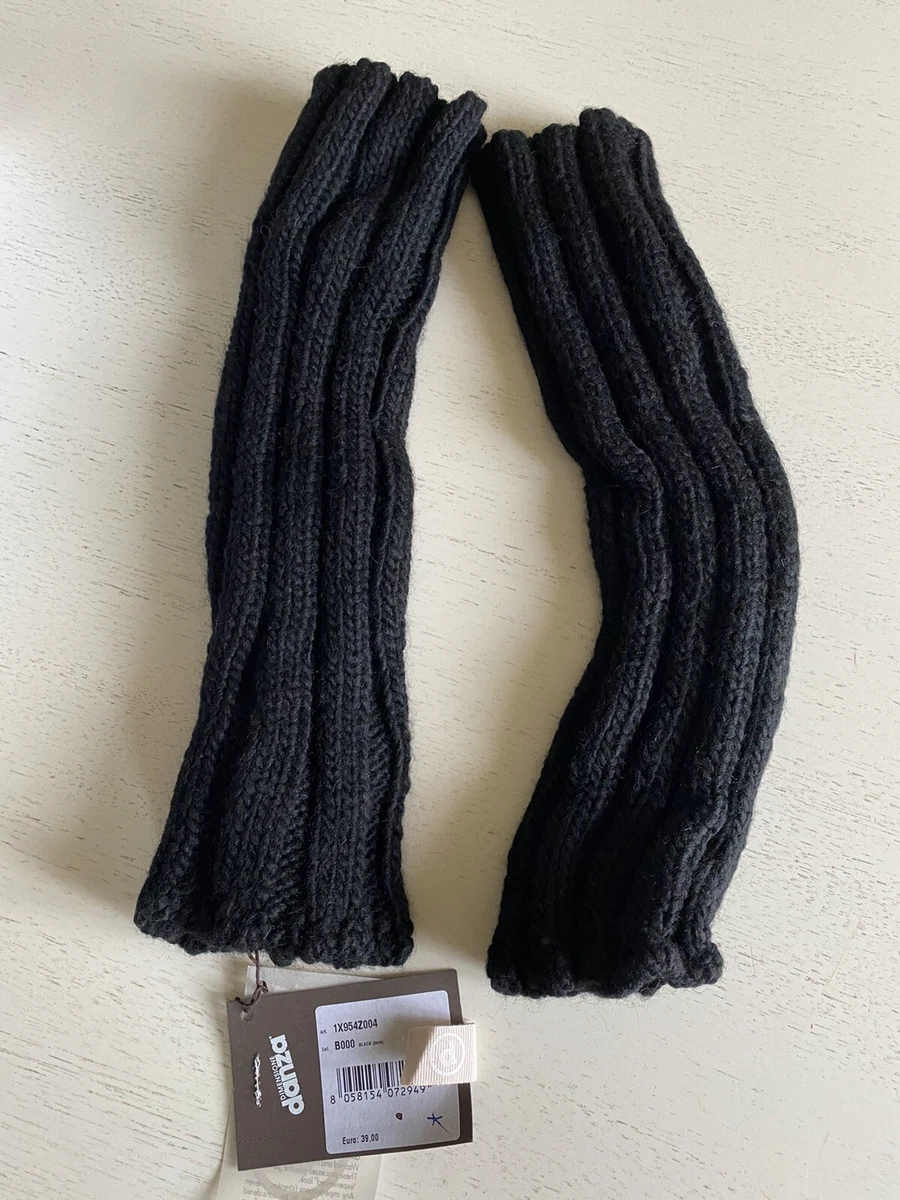 Sockenversandhandel - 1 paio di scaldamuscoli da donna in lana di alpaca, morbida e calda, lunghezza: circa 30-36 cm., antracite., Taglia unica