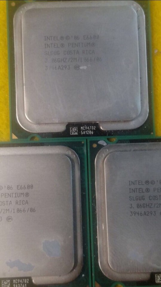 LOT OF 4: Intel Pentium E6600 SLGUG 3.06GHz/2M/1066/06 CPU Processor | eBay