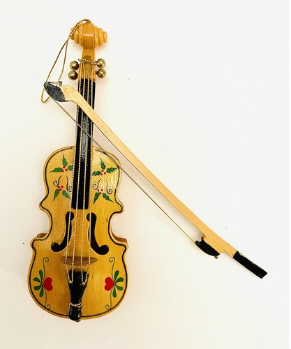 De colección Violín Violonchelo Pintado a Mano Adornos De Navidad Musical  de 7\