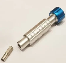 2 in 1 Quick Change 6.35mm Screwdriver Handle for 1/4" Driver Bits & 4mm Adapter