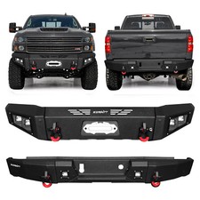 Vijay For 2015-2019 Chevy Silverado 25003500 Frontrear Bumpers Wwinch Plate