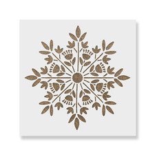 Scandinavian Snowflake Stencil - Durable  Reusable Mylar Stencils