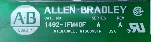 ALLEN BRALDEY 40-POINT FEED-THROUGH DIGITAL IFM 1492-IFM40F SER A REV A - Picture 2 of 3