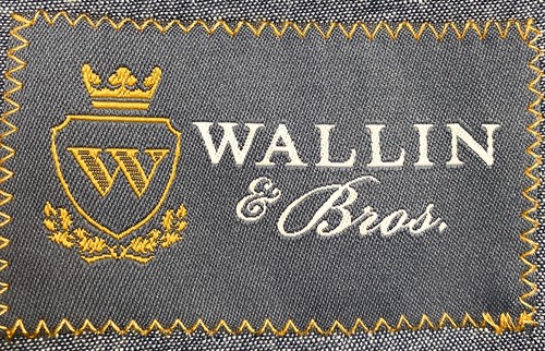Traje Completo Wallin & Bros Gris 2 Botones Mezcla Algodón 3 Bolsillos Talla 38R - Imagen 6 de 7