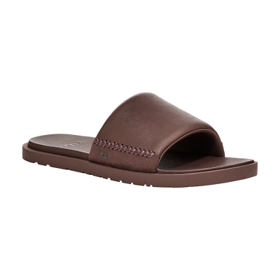 Mens UGG Seaside II Slide Sandals - Luggage Leather, Size 8 M US