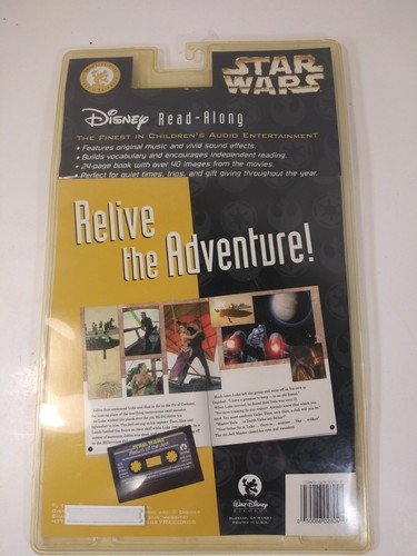 VINTAGE 1997 BSTAR WARS READ ALONG 24 PAGE BOOK & TAPE RETURN OF THE JEDI NIP - Picture 2 of 4