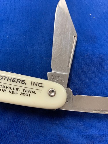 Vintage Colonial Prov. USA 2 Blade Sumter Brothers Advertising Knife Knoxville - Picture 4 of 9