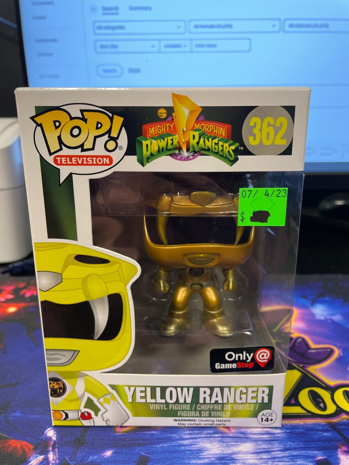 En Oferta Dd Funko Pop! Vinilo: Power Rangers - Yellow Ranger - (Metálico) Nuevo Con Protect