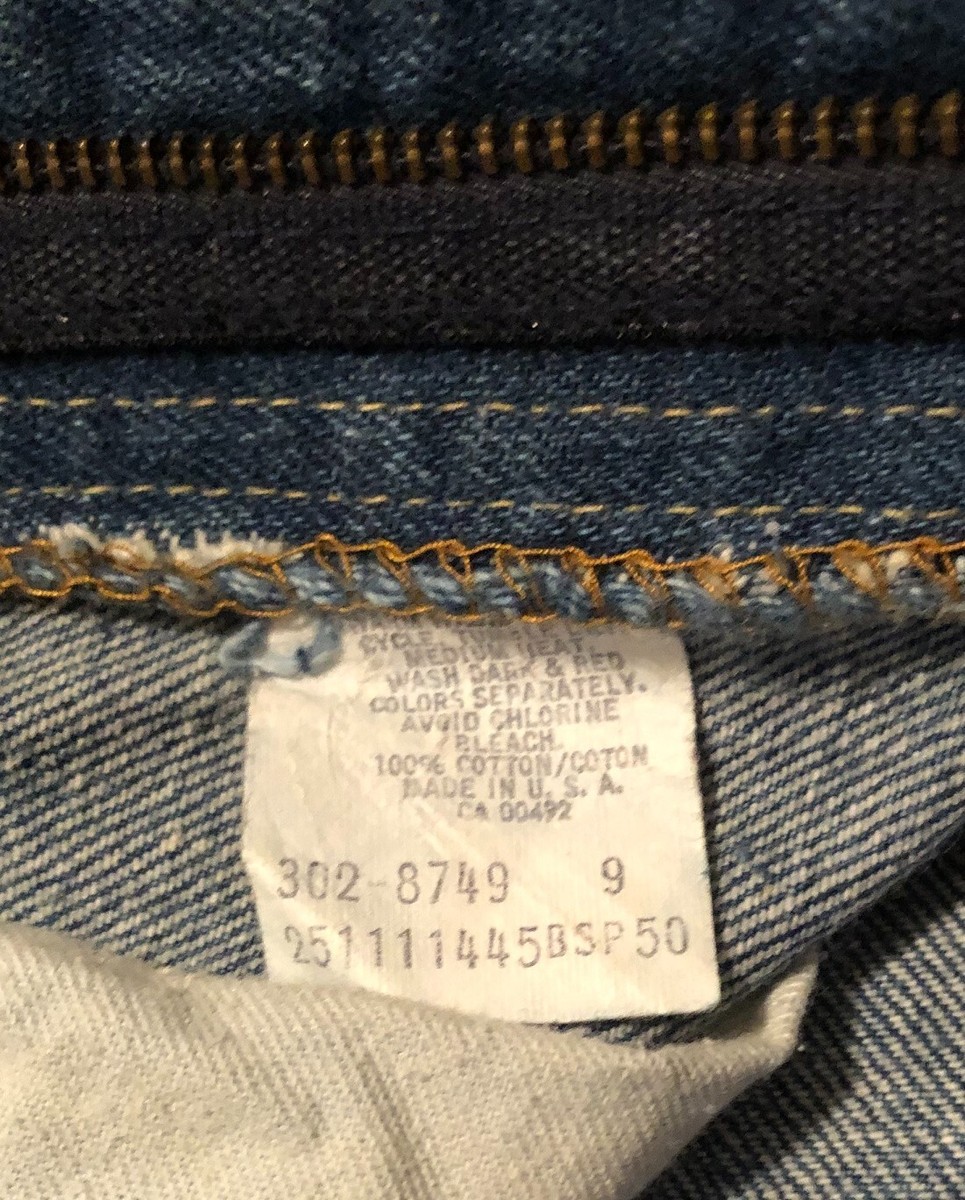 Vintage 80s Lee Riders Western Style Denim Blue Jeans High