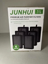 Junhui Premium Air Purifier Filters Model LV-128              6 Pack