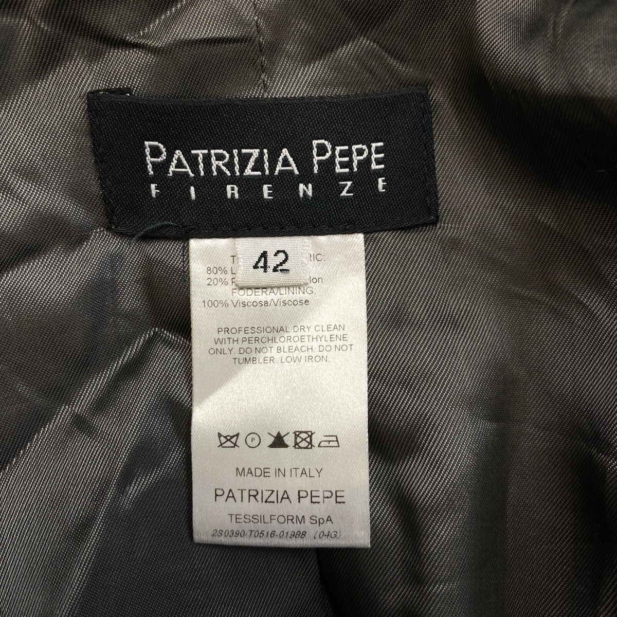 Patrizia Pepe Dark Grey Wool Blend Belted Over Coat Jacket Patrizia Pepe Dark Grey Wool Blend Belted Over Coat Jacket