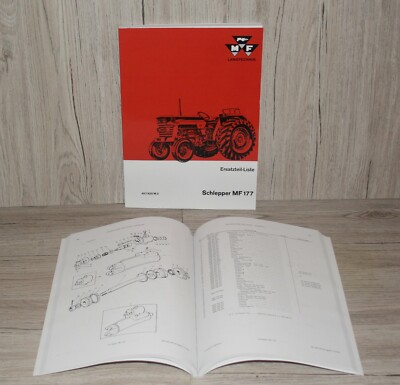 Produktbild von Massey Ferguson Ersatzteilliste Für MF 177 – Original Werkstatthandbuch (deutsch)
