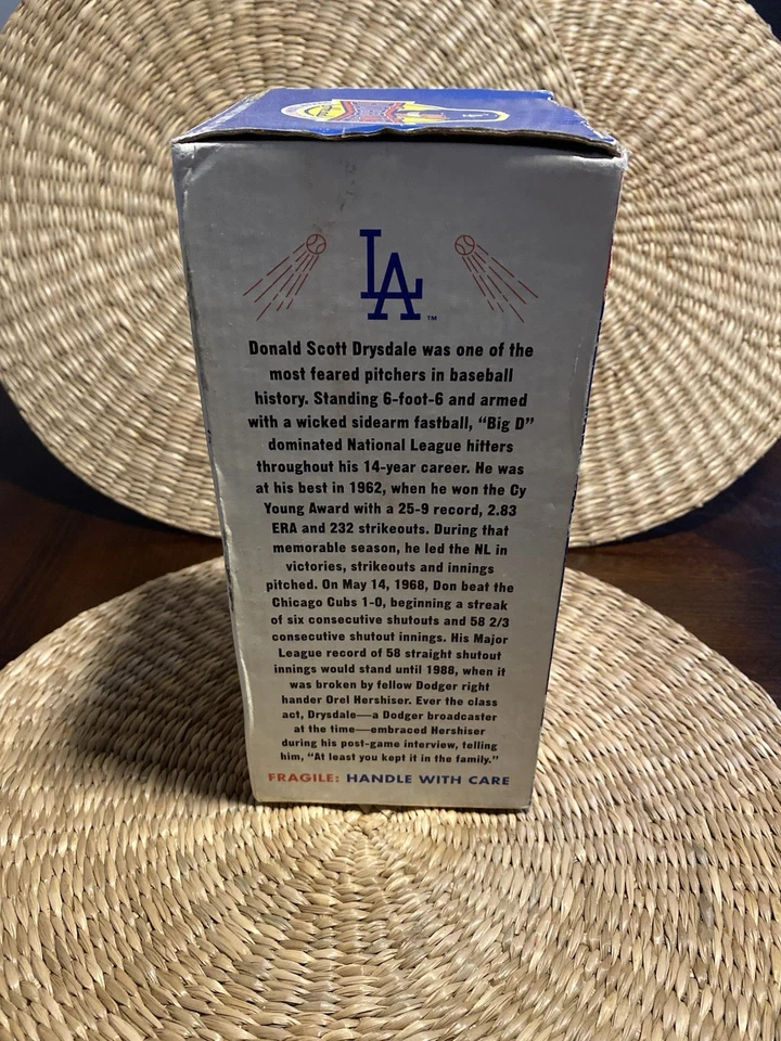 Don Drysdale 1962 Premio Cy Young Bobblehead Dodger Stadium Exclusivo Foto 4 de 4