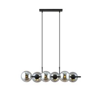 Moderne HäNgelampen 6X10W/E14 IP20 In Schwarz Und Schwarzgrau