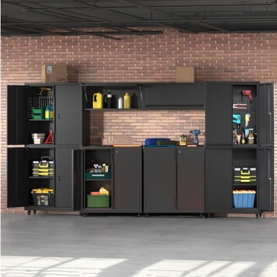 Metal Garage Cabinet Set Workshop Set Garage Cabinets Storage System Rolling Box